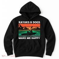 Kayaking Kayaks And Dogs Hoodie thumb 0