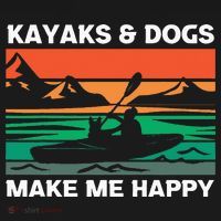 Kayaking Kayaks And Dogs Long Sleeve Shirt thumb 2