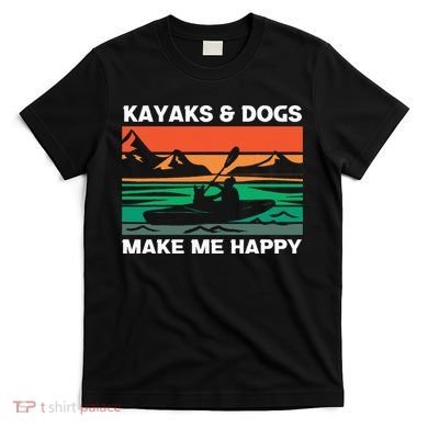 Kayaking Kayaks And Dogs T-Shirt