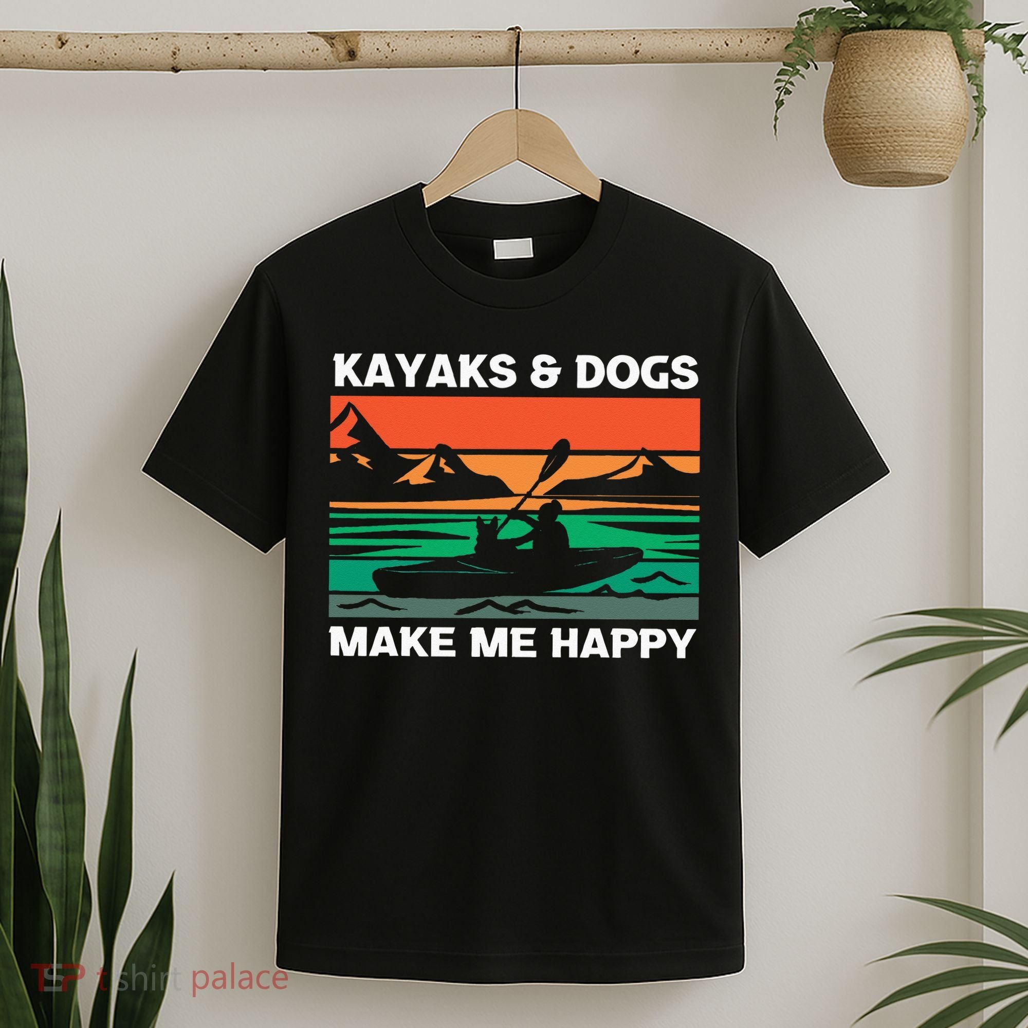 Kayaking Kayaks And Dogs T-Shirt