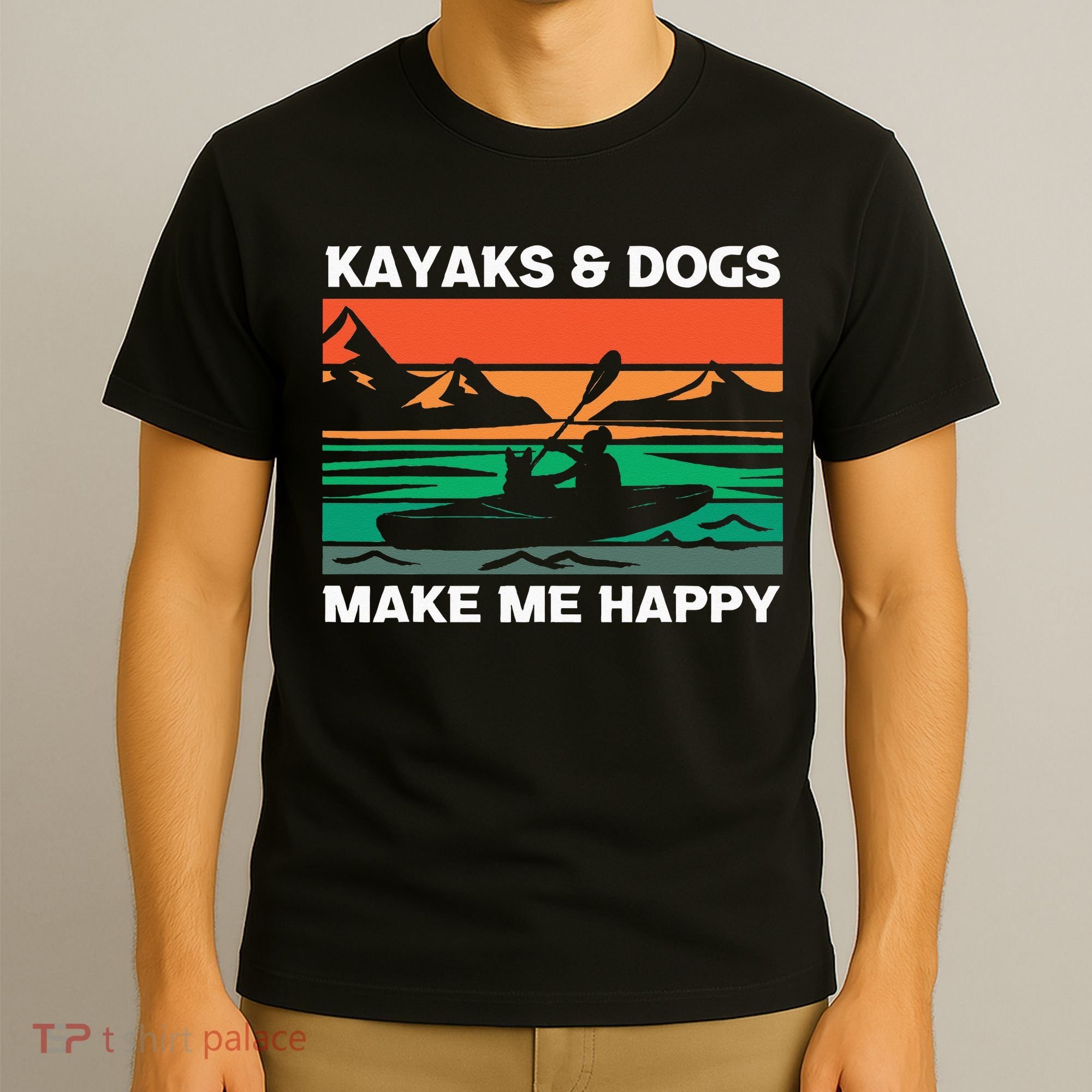 Kayaking Kayaks And Dogs T-Shirt
