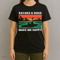 Kayaking Kayaks And Dogs T-Shirt thumb 4