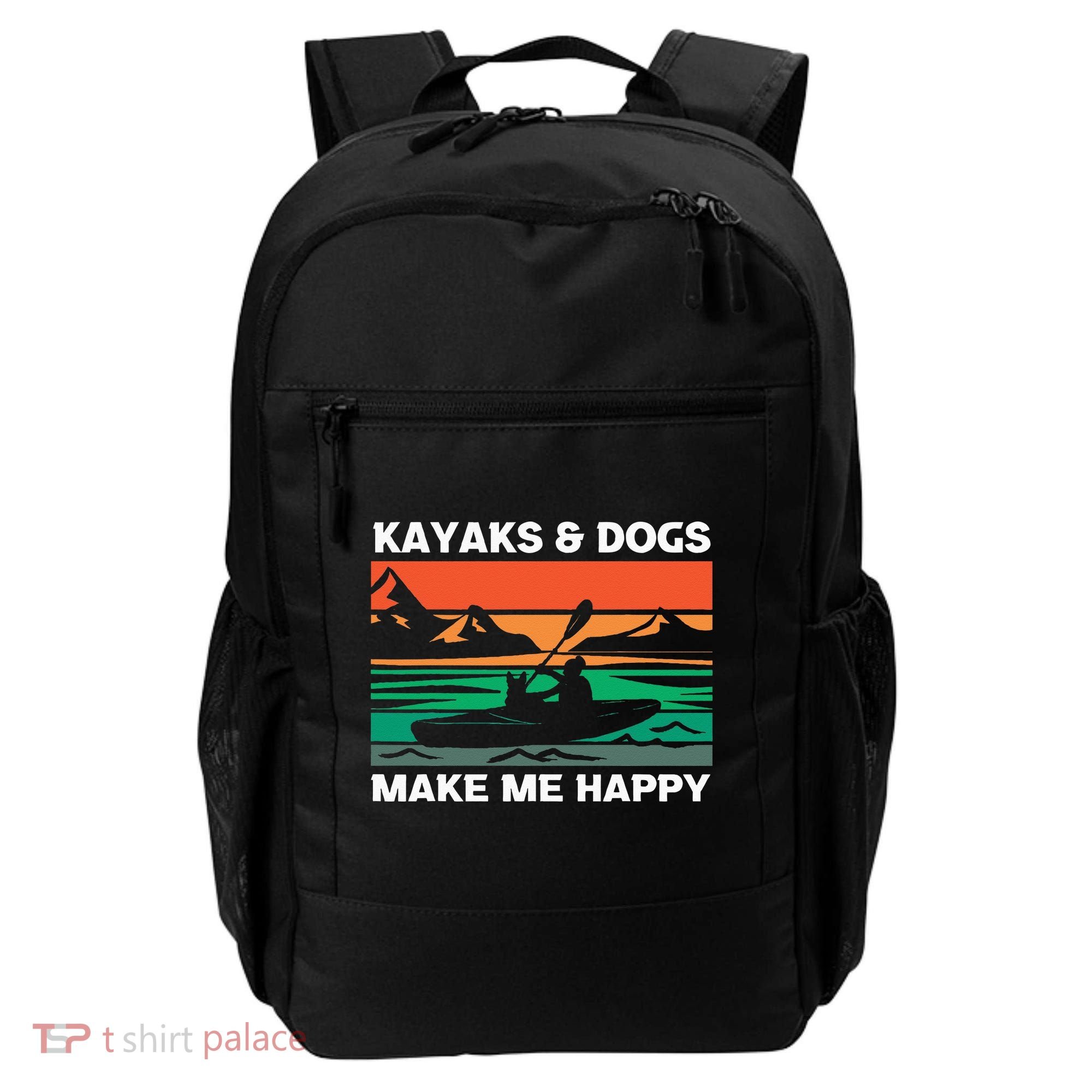 Kayaking Kayaks And Dogs Backpack