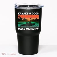 Kayaking Kayaks And Dogs Tumbler thumb 0