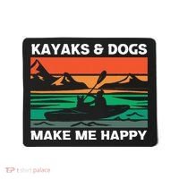 Kayaking Kayaks And Dogs Mousepad thumb 0