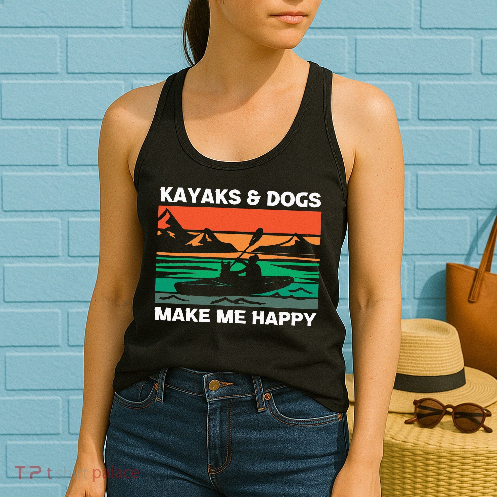 Kayaking Kayaks And Dogs Women's Tank Top