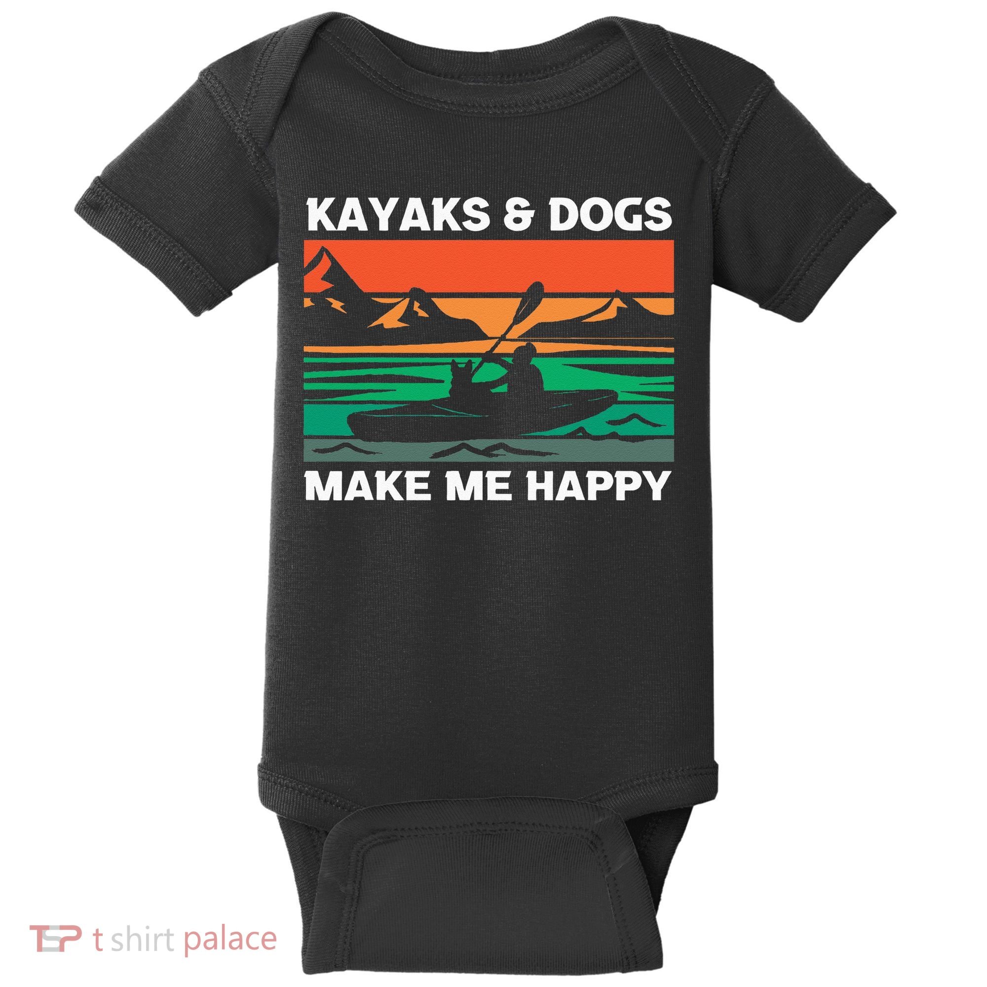 Kayaking Kayaks And Dogs Baby Bodysuit