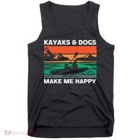 Kayaking Kayaks And Dogs Tank Top thumb 0