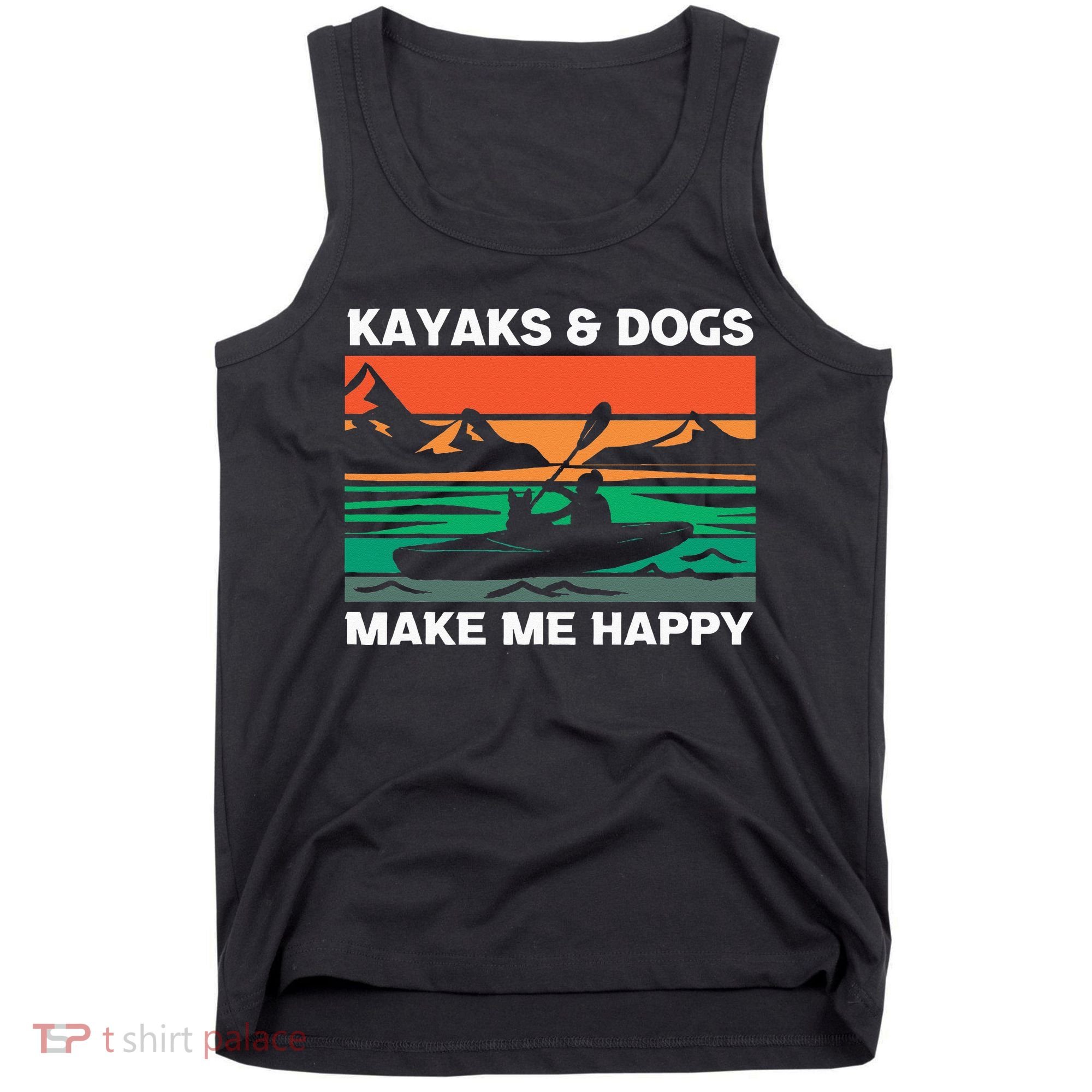 Kayaking Kayaks And Dogs Tank Top