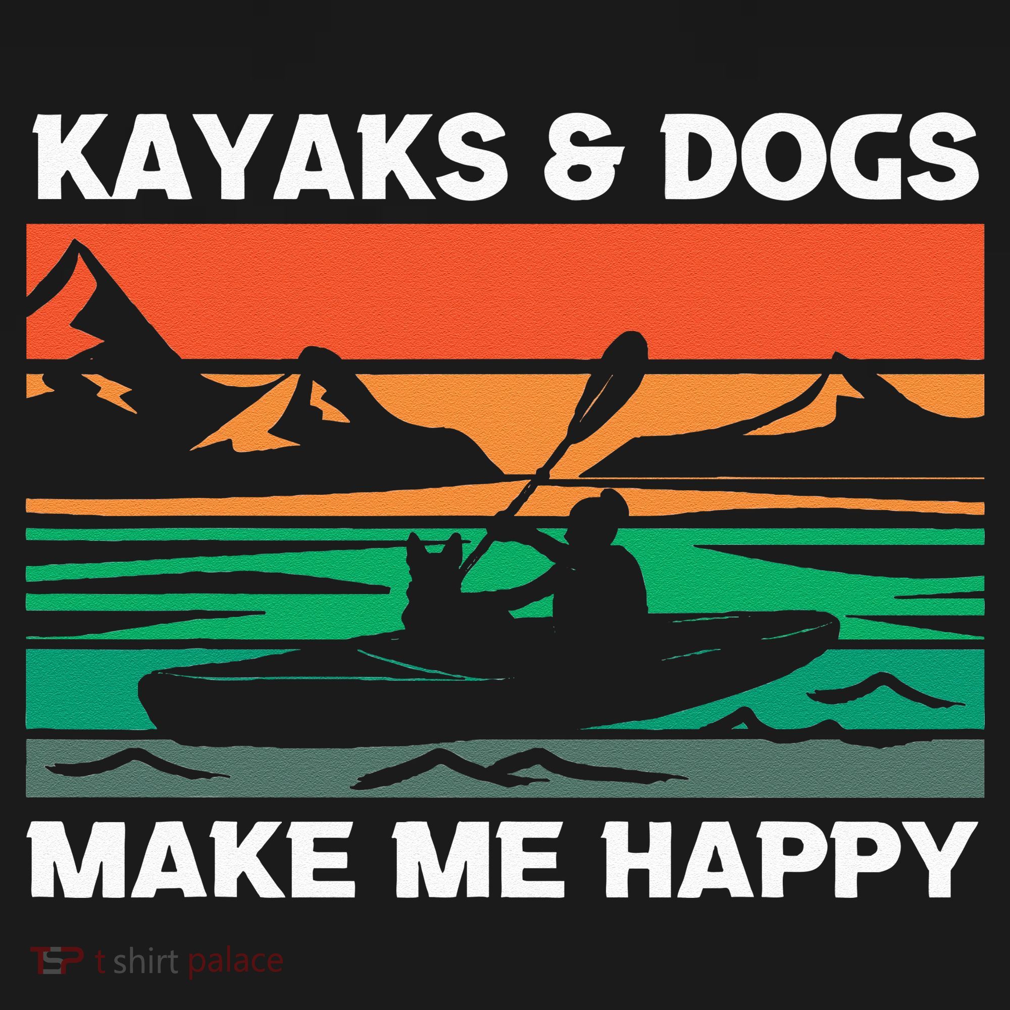 Kayaking Kayaks And Dogs Tank Top