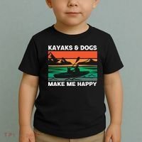 Kayaking Kayaks And Dogs Toddler T-Shirt thumb 2