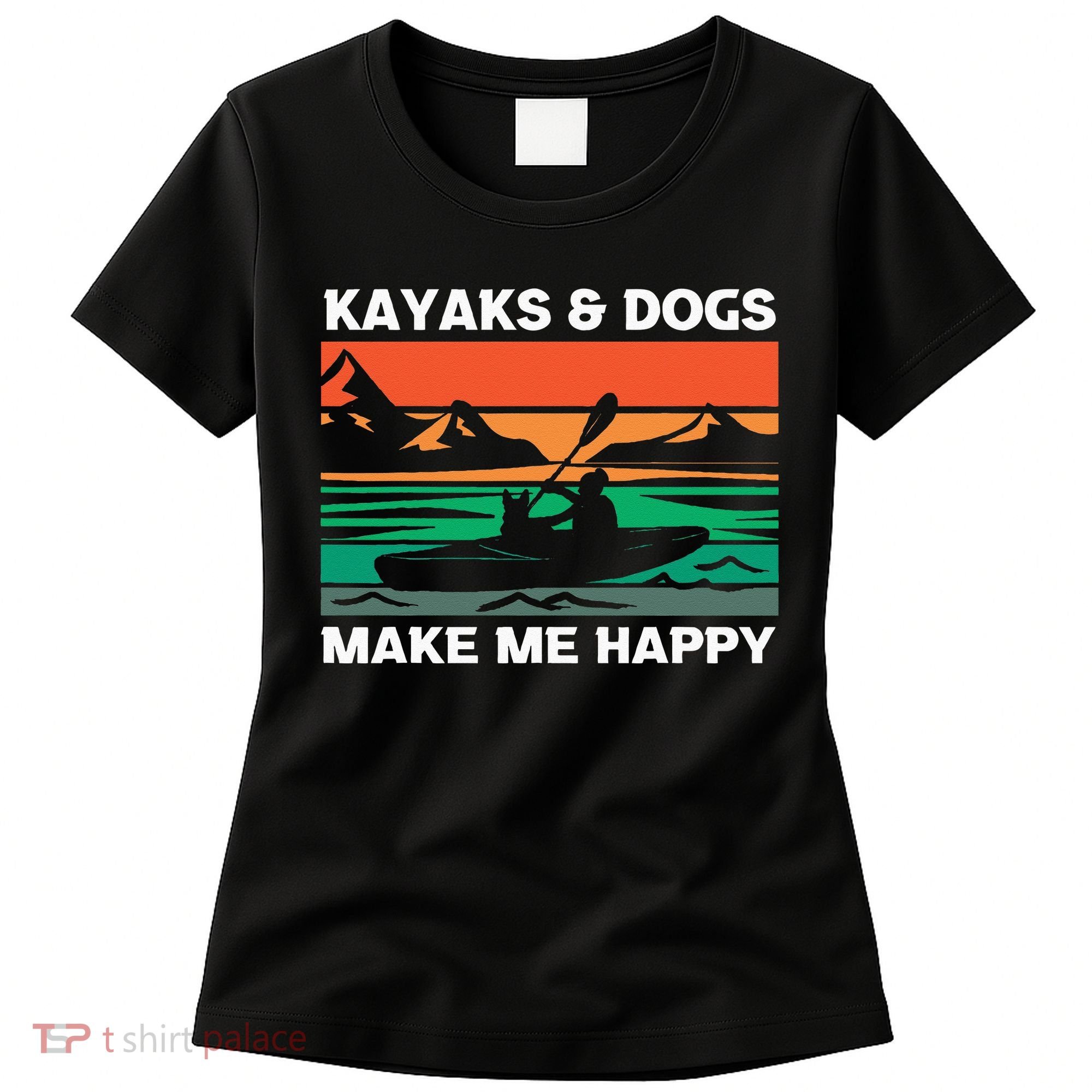 Kayaking Kayaks And Dogs Women's T-Shirt