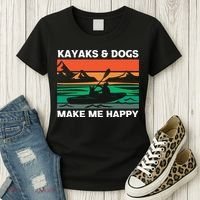 Kayaking Kayaks And Dogs Women's T-Shirt thumb 3