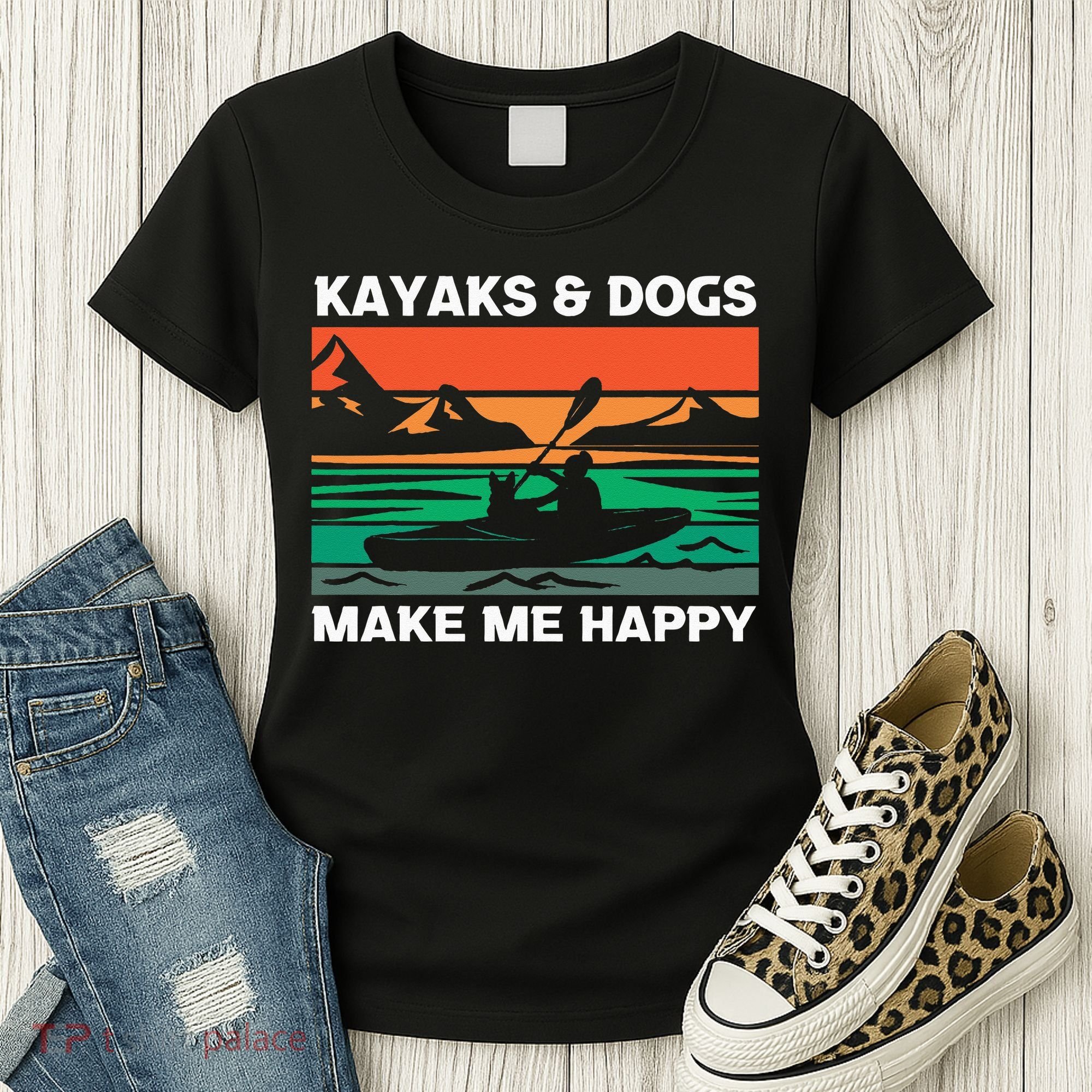 Kayaking Kayaks And Dogs Women's T-Shirt