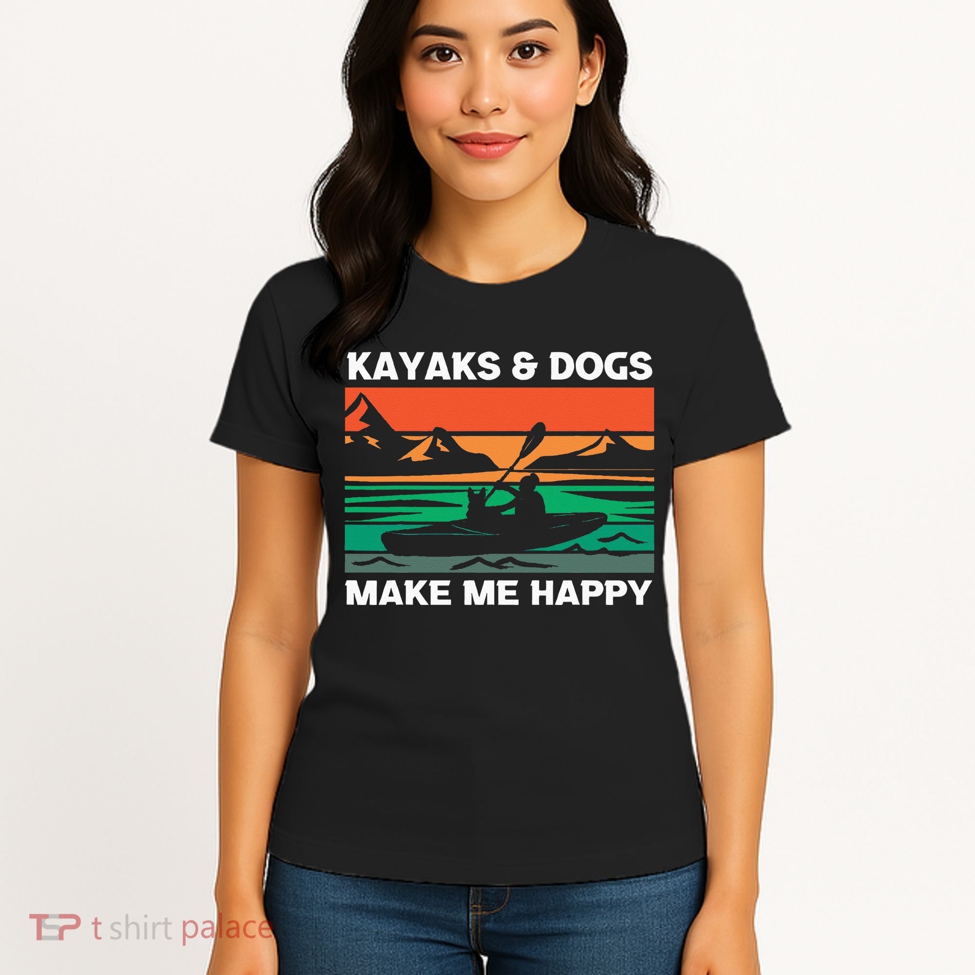 Kayaking Kayaks And Dogs Women's T-Shirt