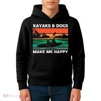 Kayaking Kayaks And Dogs Kids Hoodie thumb 4