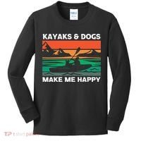 Kayaking Kayaks And Dogs Kids Long Sleeve Shirt thumb 0