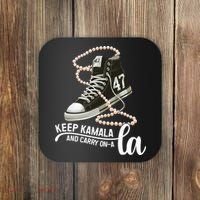 Keep Kamala And Carry Onala Kamala Harris President 2024 Coaster thumb 0