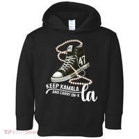 Keep Kamala And Carry Onala Kamala Harris President 2024 Toddler Hoodie thumb 0