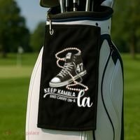 Keep Kamala And Carry Onala Kamala Harris President 2024 Golf Towel thumb 2