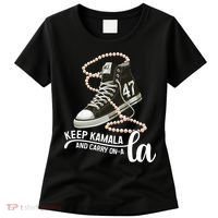 Keep Kamala And Carry Onala Kamala Harris President 2024 Women's T-Shirt thumb 0