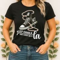 Keep Kamala And Carry Onala Kamala Harris President 2024 Women's T-Shirt thumb 2
