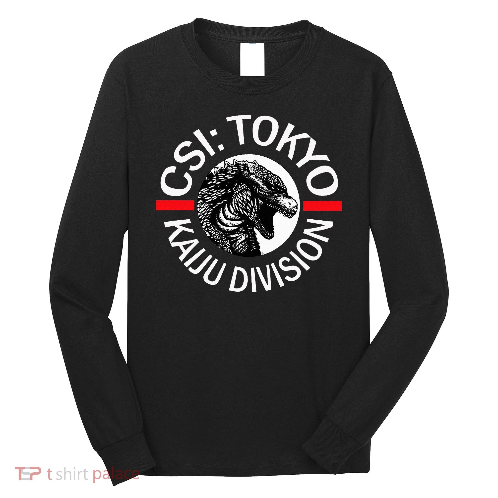 King Kaiju Csi Tokyo Giant Monsters Creature Feature Long Sleeve Shirt