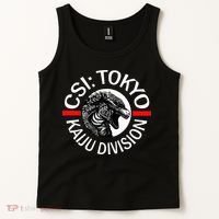 King Kaiju Csi Tokyo Giant Monsters Creature Feature Tank Top thumb 2