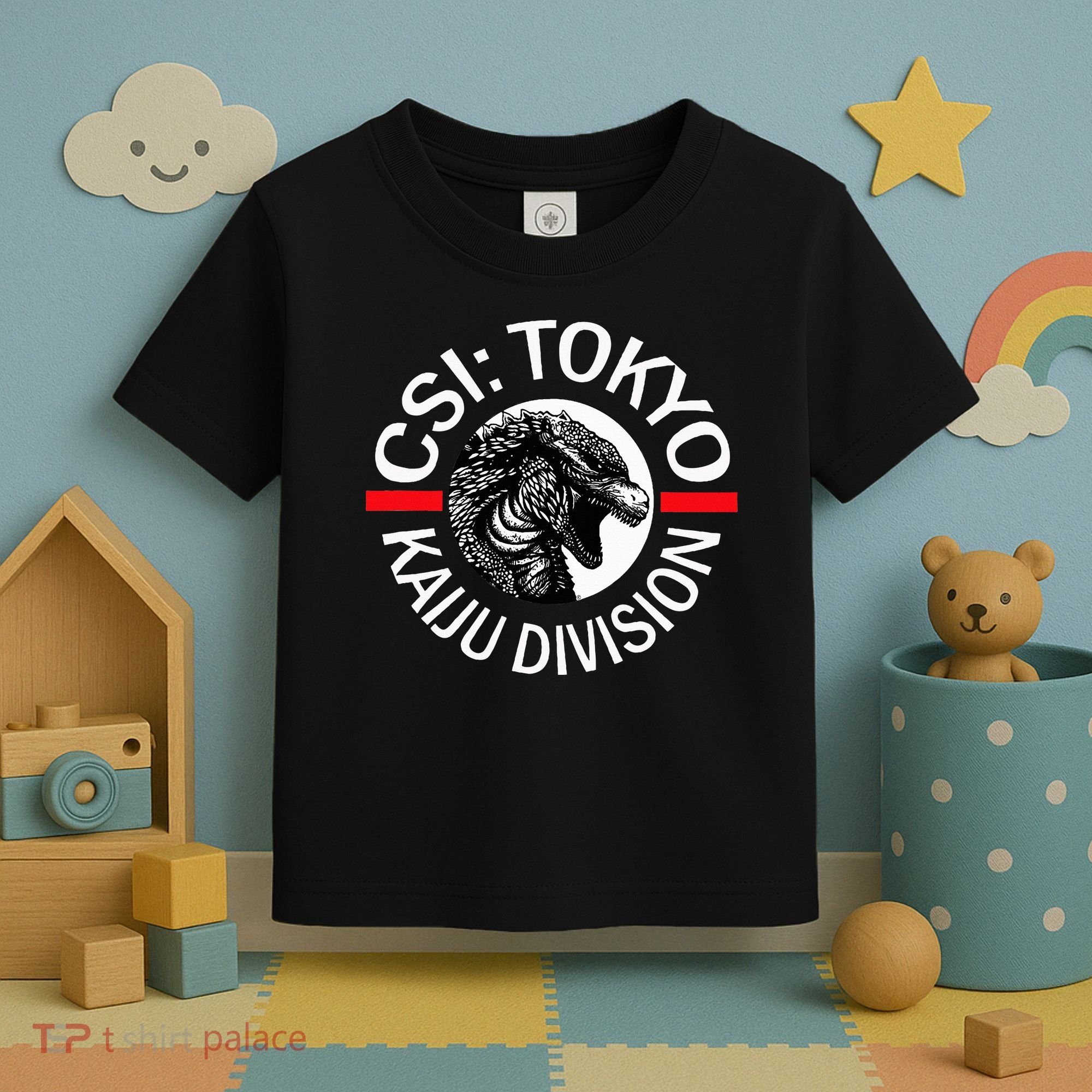 King Kaiju Csi Tokyo Giant Monsters Creature Feature Toddler T-Shirt