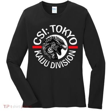 King Kaiju Csi Tokyo Giant Monsters Creature Feature Women's Long Sleeve Shirt