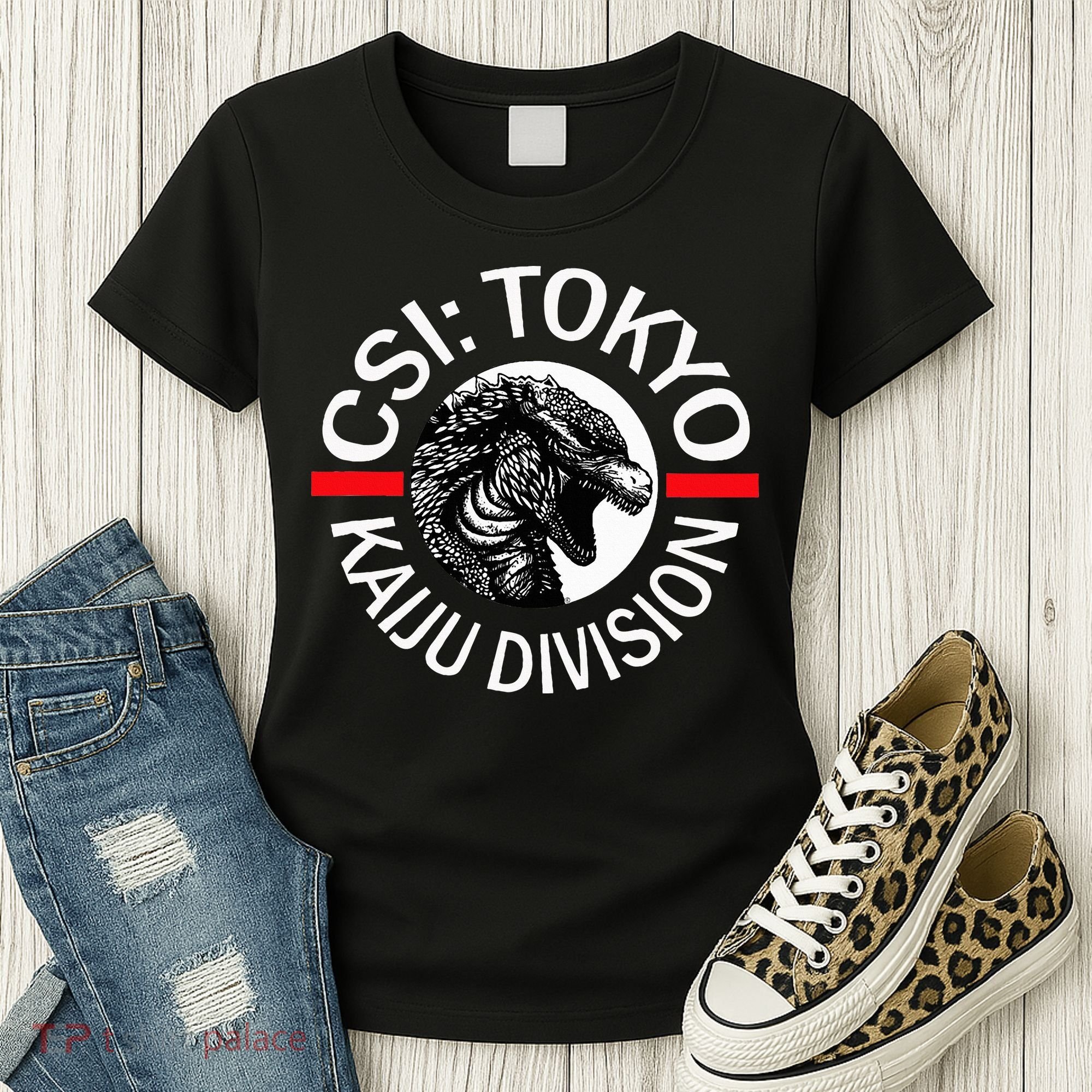 King Kaiju Csi Tokyo Giant Monsters Creature Feature Women's T-Shirt