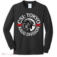 King Kaiju Csi Tokyo Giant Monsters Creature Feature Kids Long Sleeve Shirt thumb 0