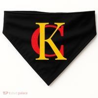Kc Kansas City Red Yellow & Black Kc Classic Kc Initials USA-Made Doggie Bandana thumb 0