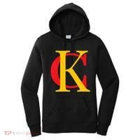Kc Kansas City Red Yellow & Black Kc Classic Kc Initials Women's Hoodie thumb 0