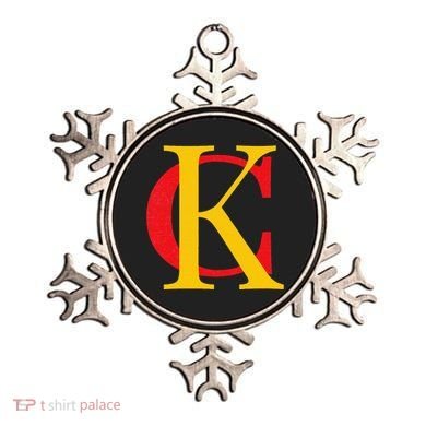 Kc Kansas City Red Yellow & Black Kc Classic Kc Initials Ornament