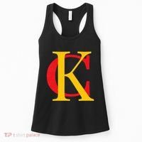 Kc Kansas City Red Yellow & Black Kc Classic Kc Initials Women's Tank Top thumb 0