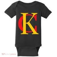 Kc Kansas City Red Yellow & Black Kc Classic Kc Initials Baby Bodysuit thumb 0