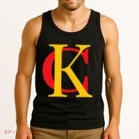 Kc Kansas City Red Yellow & Black Kc Classic Kc Initials Tank Top thumb 3