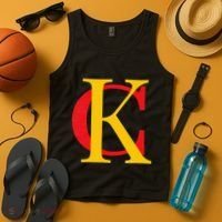 Kc Kansas City Red Yellow & Black Kc Classic Kc Initials Tank Top thumb 4