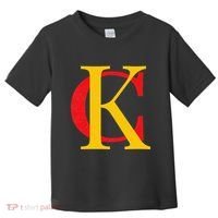Kc Kansas City Red Yellow & Black Kc Classic Kc Initials Toddler T-Shirt thumb 0