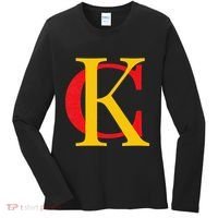Kc Kansas City Red Yellow & Black Kc Classic Kc Initials Women's Long Sleeve Shirt thumb 0