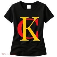 Kc Kansas City Red Yellow & Black Kc Classic Kc Initials Women's T-Shirt thumb 0
