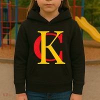 Kc Kansas City Red Yellow & Black Kc Classic Kc Initials Kids Hoodie thumb 3