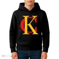 Kc Kansas City Red Yellow & Black Kc Classic Kc Initials Kids Hoodie thumb 4