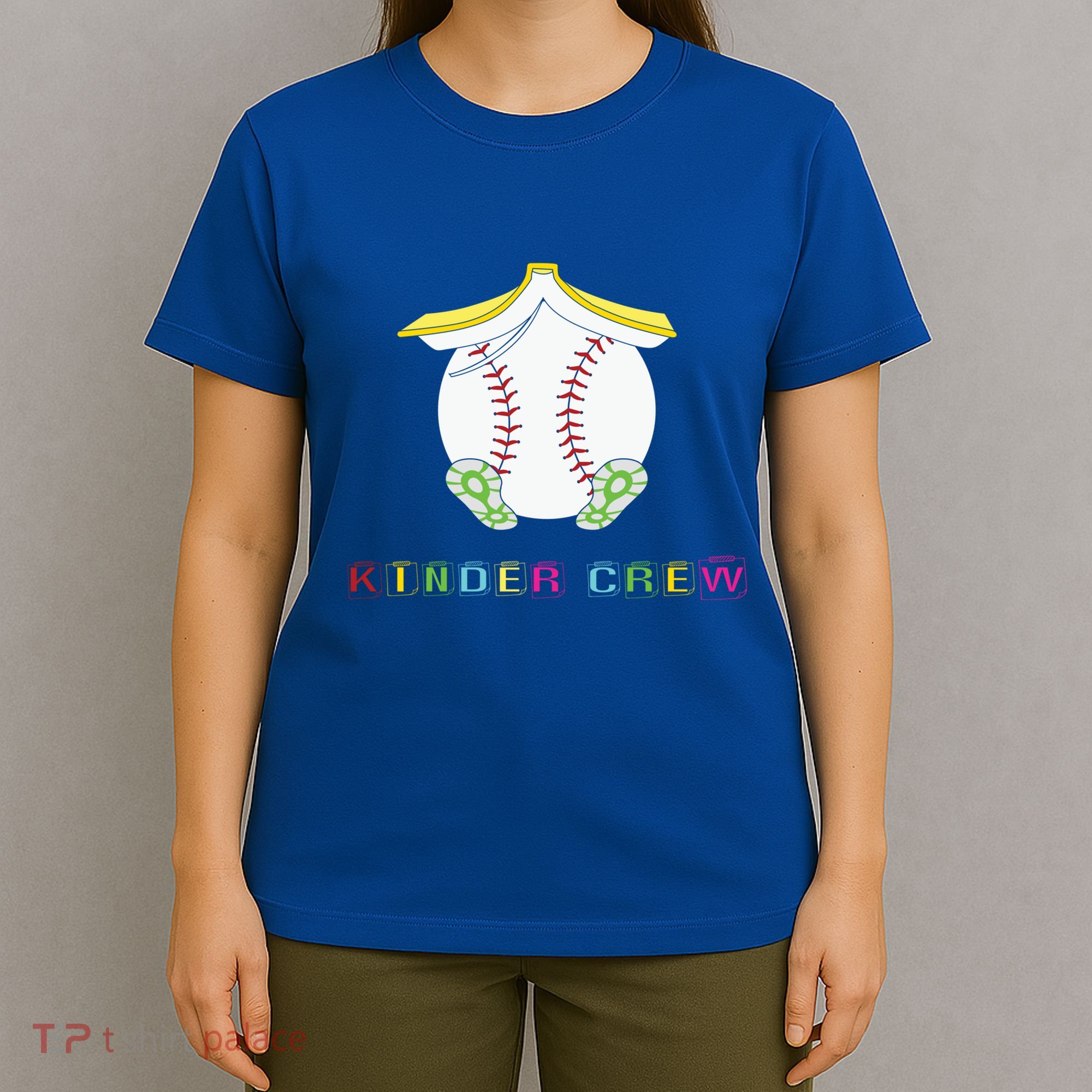 Kindergarten Kinder Crew Baseball First Day Kindergarten Gift T-Shirt
