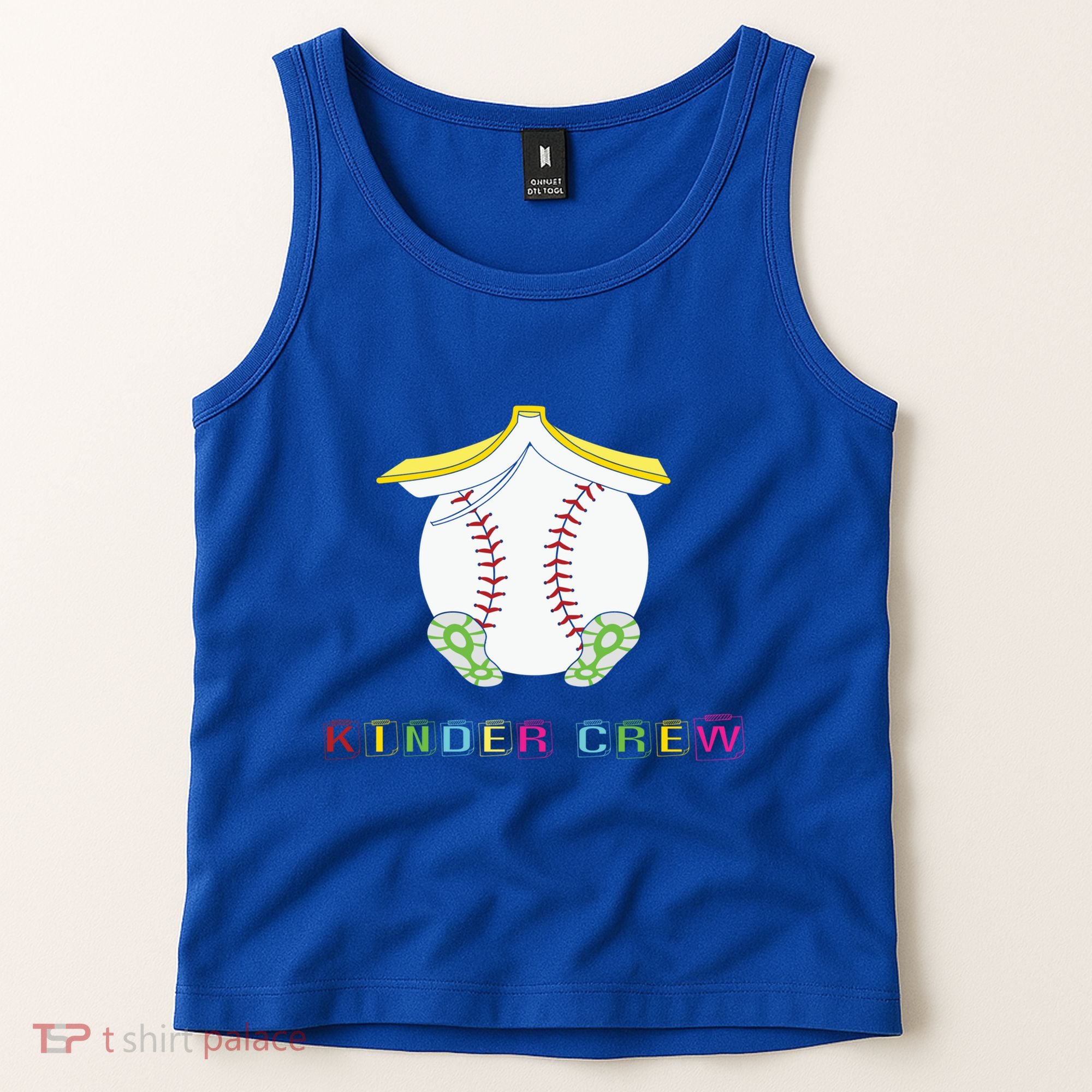 Kindergarten Kinder Crew Baseball First Day Kindergarten Gift Tank Top