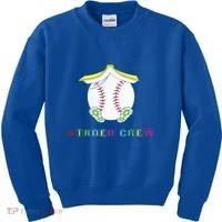 Kindergarten Kinder Crew Baseball First Day Kindergarten Gift Kids Sweatshirt thumb 0