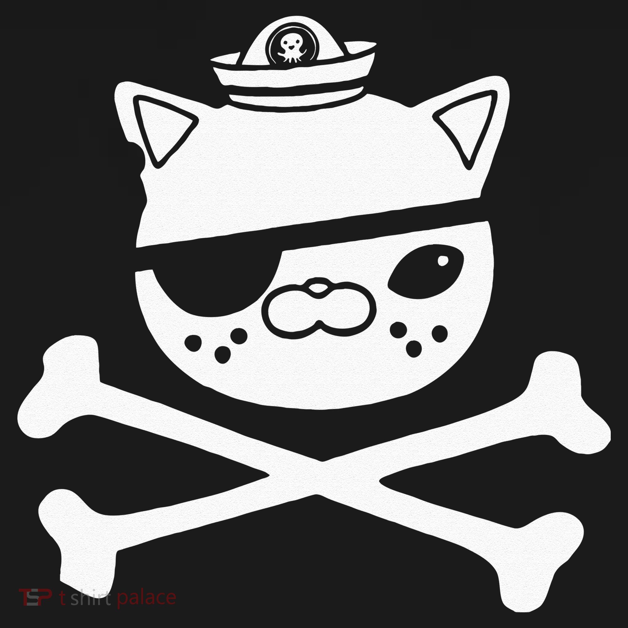 Kids Kwazii Cute Funny Pirate Cat Kids Long Sleeve Shirt