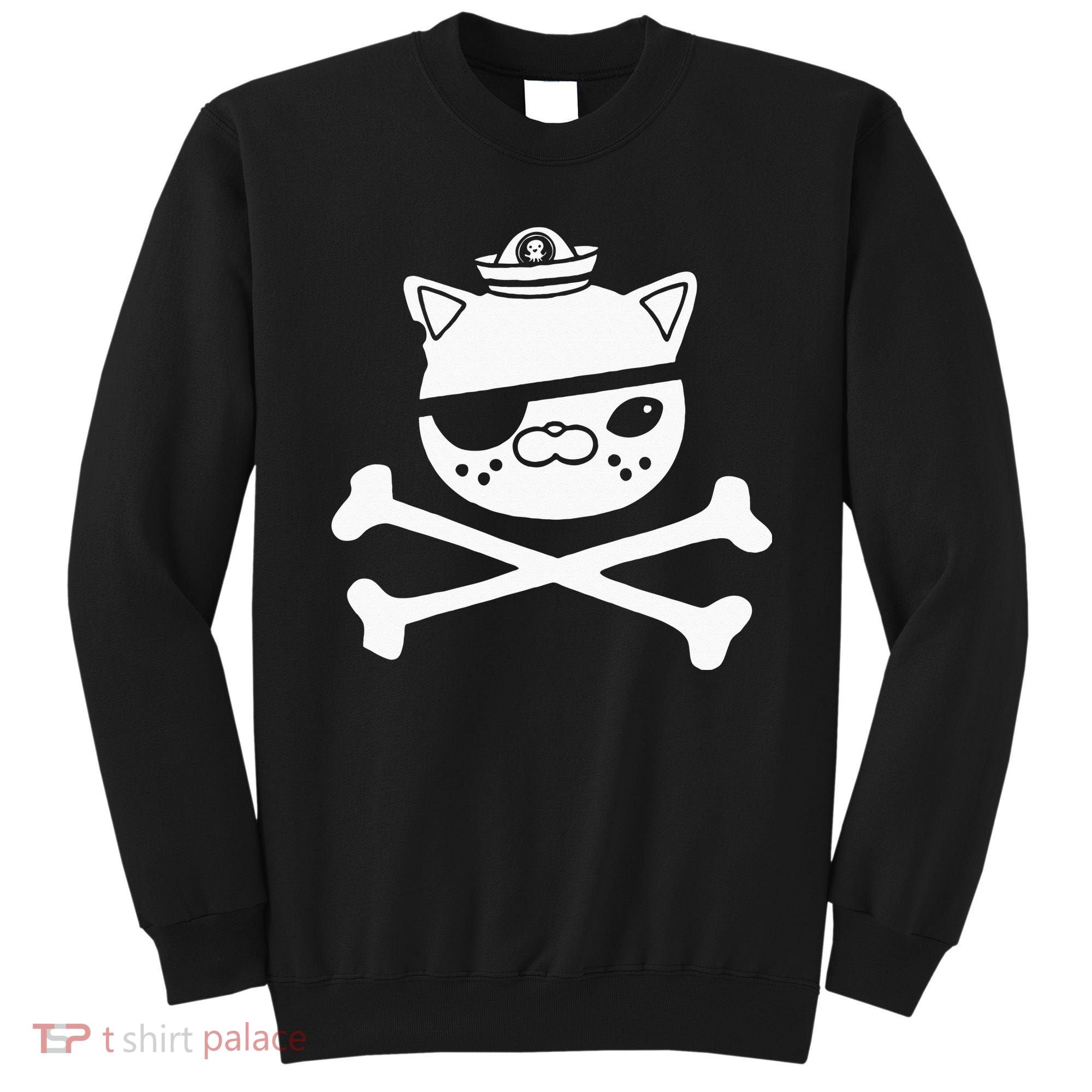Kids Kwazii Cute Funny Pirate Cat Kids Sweatshirt