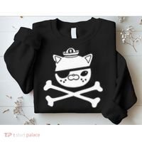 Kids Kwazii Cute Funny Pirate Cat Kids Sweatshirt thumb 2